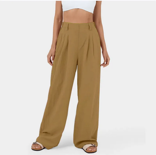 Kathy | Pantalon élastique élégant à taille haute