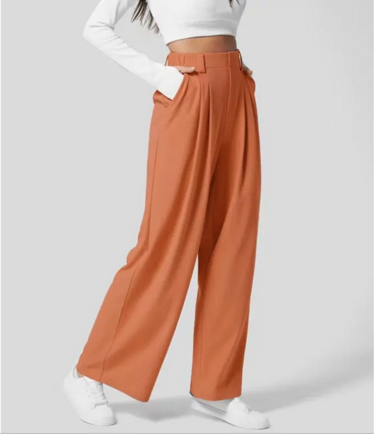 Kathy | Pantalon élastique élégant à taille haute